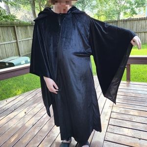 Charades black velvet cloak
